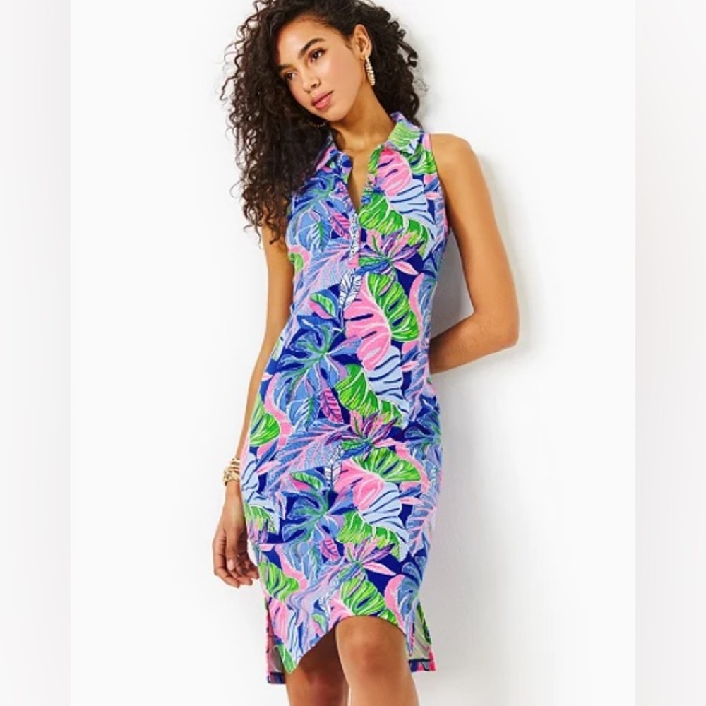 Reema Polo Dress Blue Grotto Beleaf In Yourself